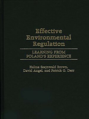 cover image of Effective Environmental Regulation